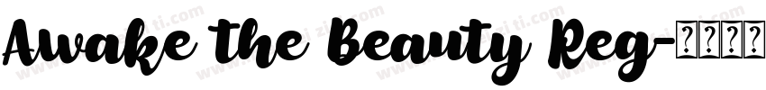 Awake the Beauty Reg字体转换